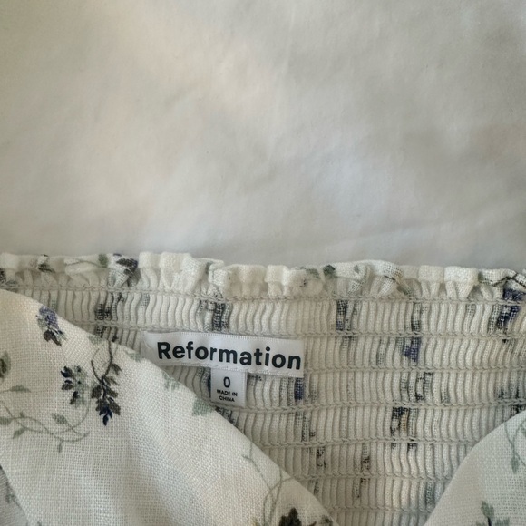 Reformation Rome Linen Top Size 0 - Picture 3 of 4